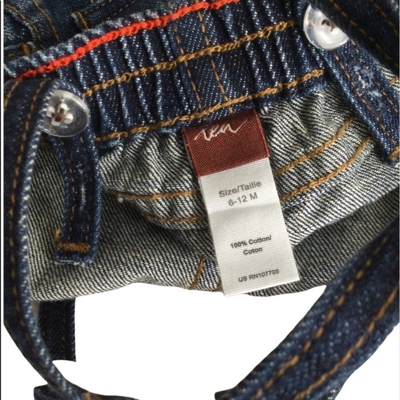 #08 Tea Collection Girls Denim Overall Dress - Picture 5 of 8